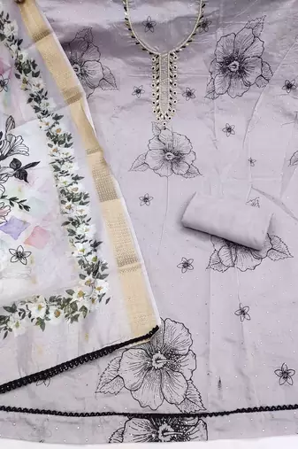 lavender modal cotton formal dress for girls
