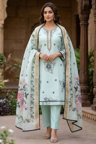 sea green modal cotton formal dress for girls