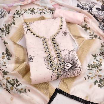 peach modal cotton formal dress for girls 3