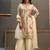 off white chinon partywear suit