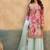 pink chinon partywear suit