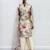 off white chinon partywear suit
