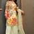cream chinon partywear suit