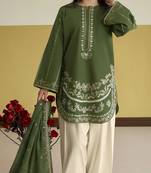 mehendi roman silk embroidered partywear suit for girls