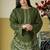 mehendi roman silk embroidered partywear suit for girls
