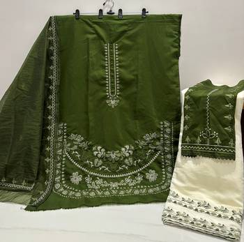 mehendi roman silk embroidered partywear suit for girls 3