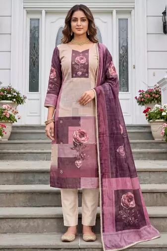 pink modal cotton handwork salwar kameez