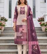 pink modal cotton handwork salwar kameez