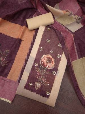 pink modal cotton handwork salwar kameez 2