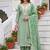 green modal cotton handwork salwar kameez