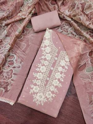 pink modal cotton handwork salwar kameez 2