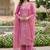pink chanderi fancy partywear salwar kameez