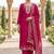pink chanderi fancy partywear salwar kameez