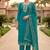 firozi chanderi fancy partywear salwar kameez