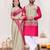 Beige color silk blend jacquard weaving saree with blouse piece