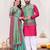 Sky bue color silk blend jacquard weaving saree with blouse piece