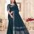Blue color linen cotton zari border saree with running blouse