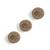 Antique gold plated divine eyes button cover