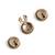 Antique gold plated divine eyes button cover