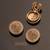 Antique gold plated divine eyes button cover