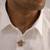 Oxidised antique gold plated krishna hand motif button cover