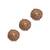 Oxidised antique gold plated lotus motif button cover