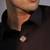 Oxidised antique gold plated eagle face button cover