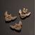 Oxidised antique gold plated eagle motif button cover