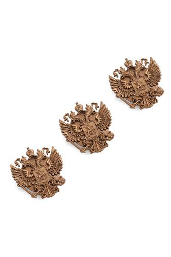 Oxidised antique gold plated button cover