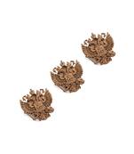 Oxidised antique gold plated button cover