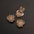 Oxidised antique gold plated button cover