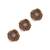 Oxidised antique gold plated floral button cover