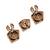 Oxidised antique gold plated cards motif button cover