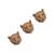 Oxidised antique gold plated animal motif button cover