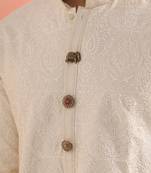 Oxidised antique gold plated elephant motif button cover
