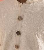 Oxidised antique gold plated floral button cover
