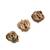 Oxidised antique gold plated green button cover