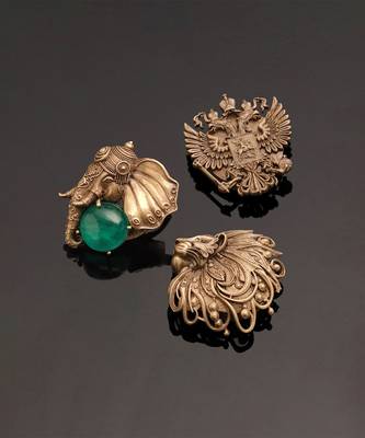 Oxidised antique gold plated green button cover 4