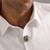 Oxidised antique gold plated green button cover