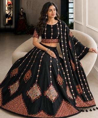 Black Color Smart And Trendy Festive Special Girlie Lehenga Choli 3