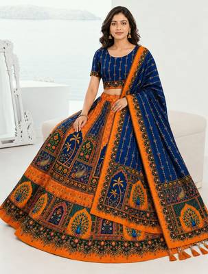 Blue Color Smart And Trendy Festive Special Girlie Lehenga Choli 3