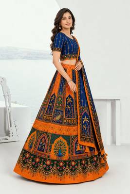 Blue Color Smart And Trendy Festive Special Girlie Lehenga Choli 4