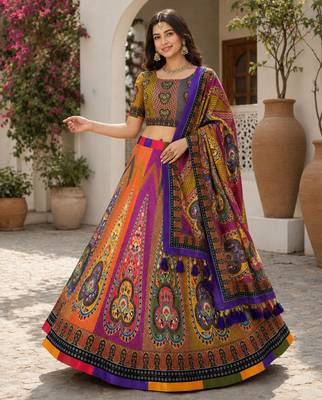Multy Color Smart And Trendy Festive Special Girlie Lehenga Choli 1