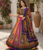 Multy Color Smart And Trendy Festive Special Girlie Lehenga Choli