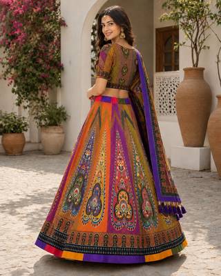 Multy Color Smart And Trendy Festive Special Girlie Lehenga Choli 2