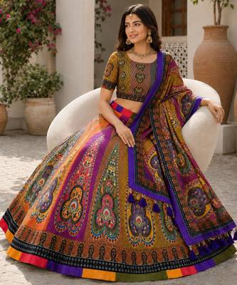 Multy Color Smart And Trendy Festive Special Girlie Lehenga Choli 3