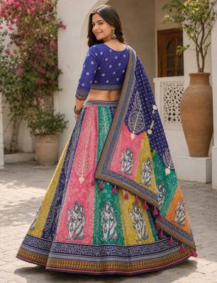 Blue Color Smart And Trendy Festive Special Girlie Lehenga Choli 2