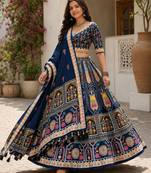 Blue Color Smart And Trendy Festive Special Girlie Lehenga Choli