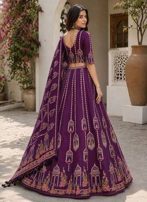 Purple Color Smart And Trendy Festive Special Girlie Lehenga Choli 2