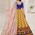Blue Color Smart And Graceful Satin Silk Lehenga Choli For Fancy Girlie Looks